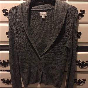 American Eagle Outfitters grey cardigan sweater